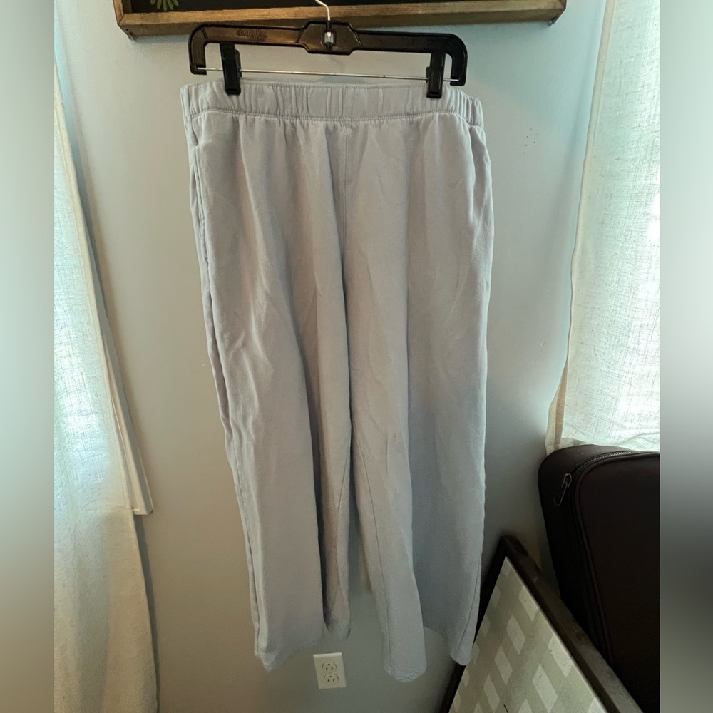 Hollister Light Blue Straight-Leg Sweatpants